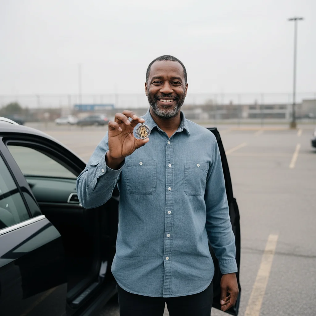 Thomas with his pendant
